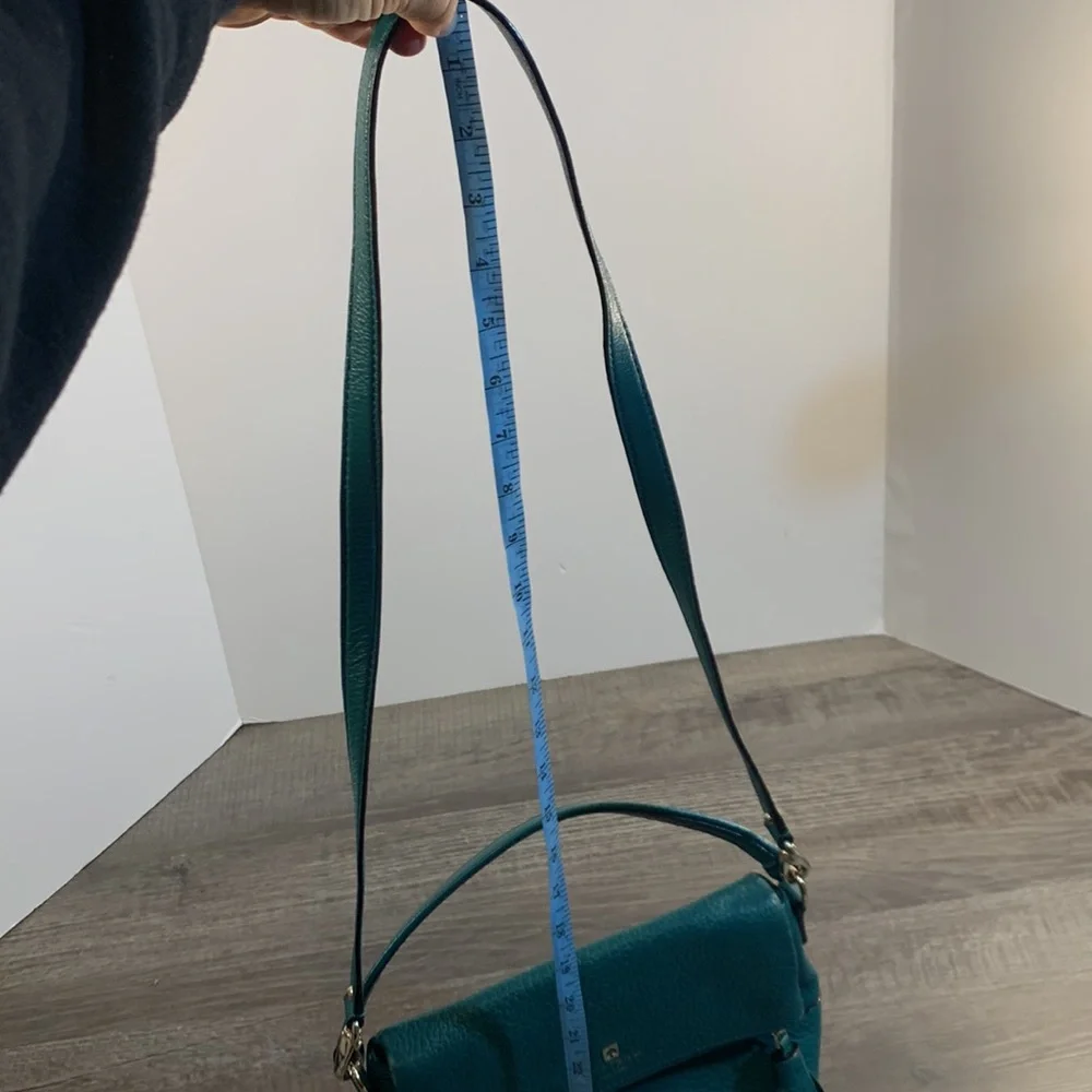 Kate Spade green leather hand bag